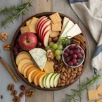 arranging charcuterie board items