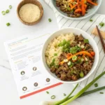 Asian ground beef recipe keto-friendly bowl