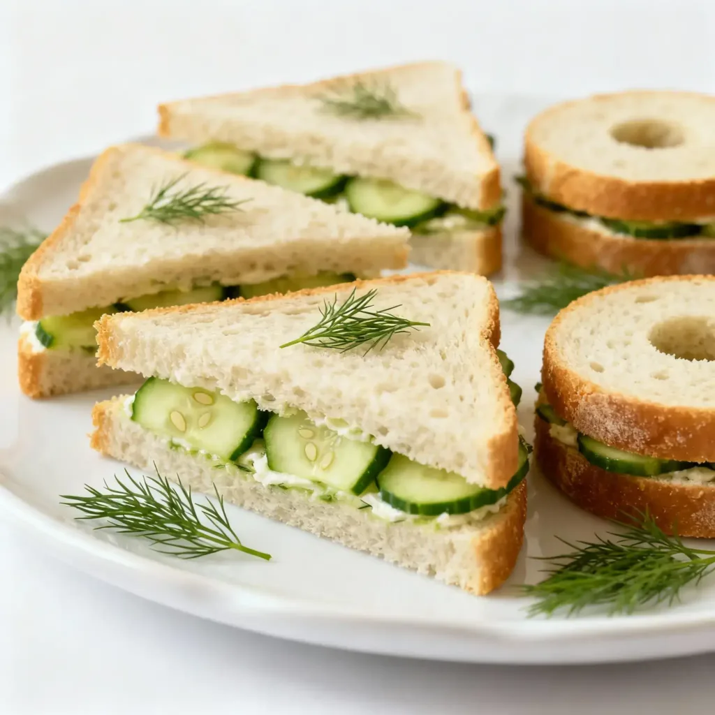 mini sandwiches for parties cucumber