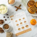 keto pumpkin cinnamon rolls recipe card