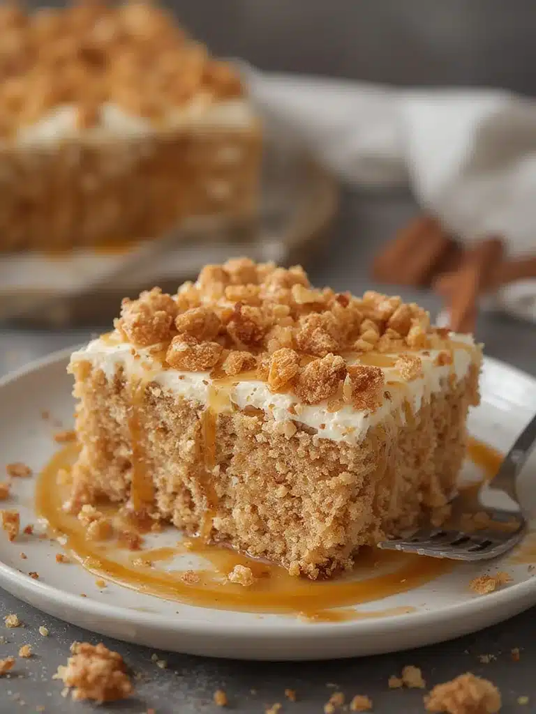 Caramel Toffee Crunch Cake