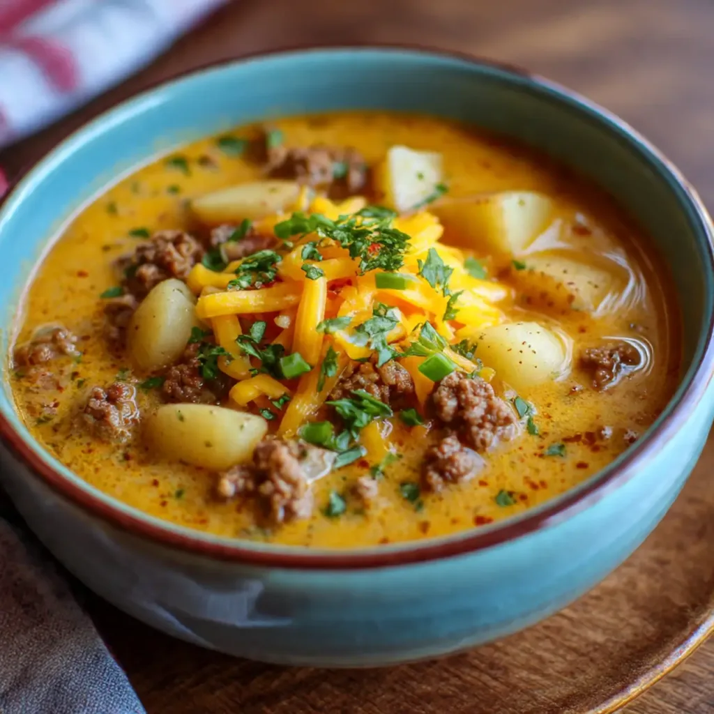 10 Cozy High-Protein Fall Meals That Practically Cook Themselves High-Protein Cheesy Beef & Potato Soup