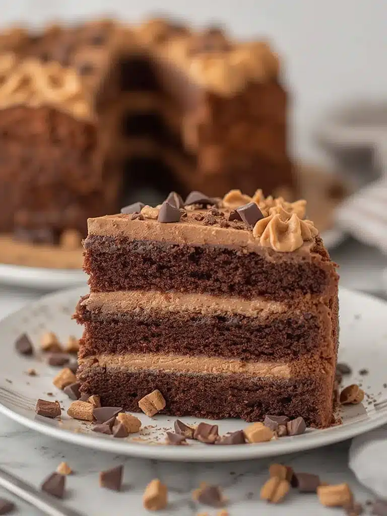 Peanut Butter Chocolate Layer Cake