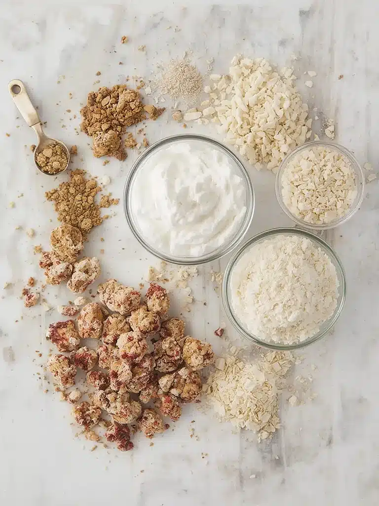 Chocolate Strawberry Yogurt Clusters: A 10-Minute No-Bake Healthy Treat Yogurt Clusters ingredients