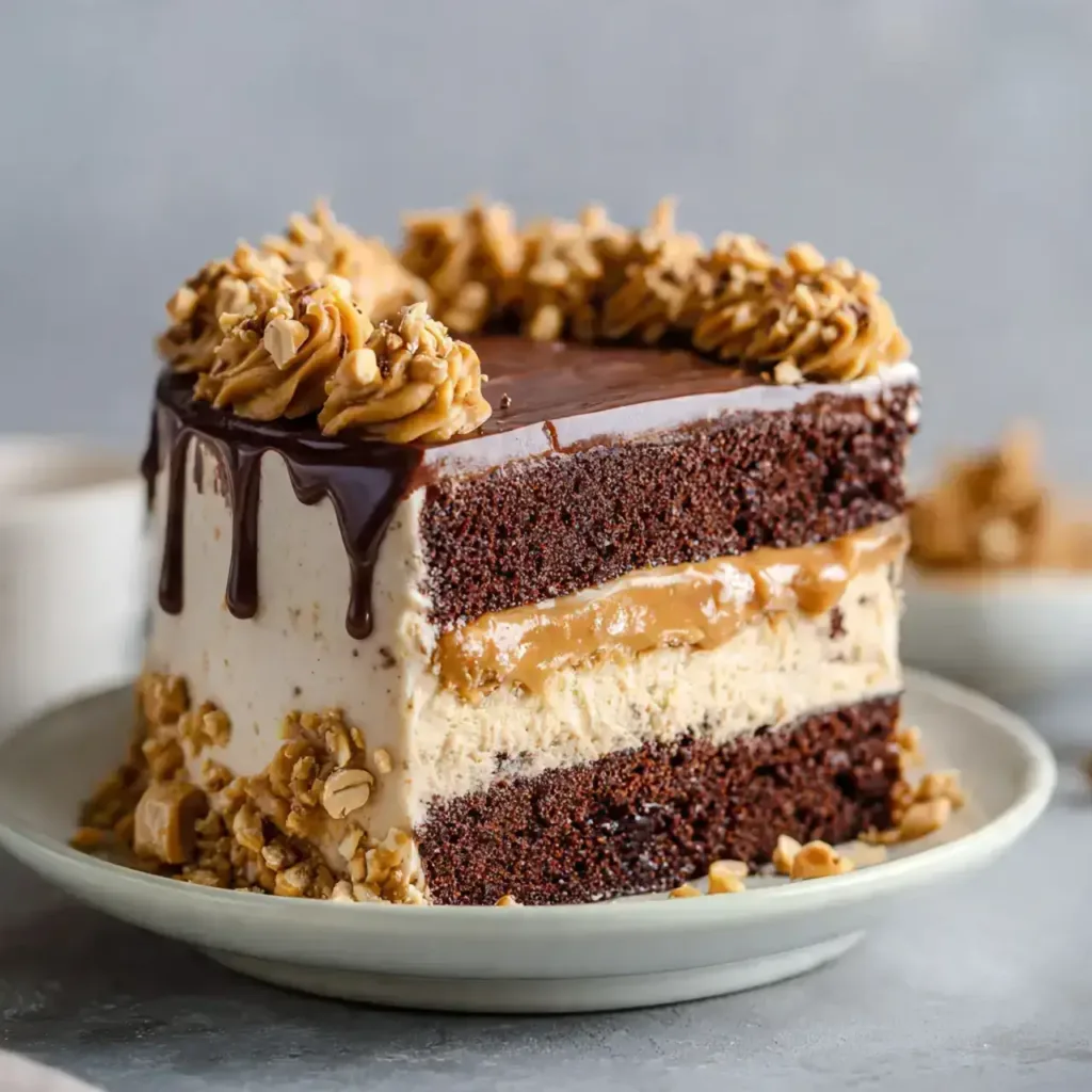 Peanut Butter Chocolate Layer Cake – A Reese’s Dream Come True