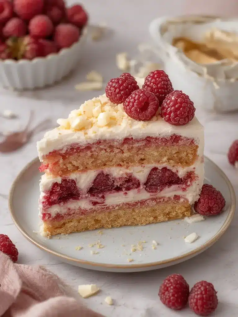 White Chocolate Raspberry Dream Cake White Chocolate Raspberry Dream Cake raspberry cake with white chocolate ingredients