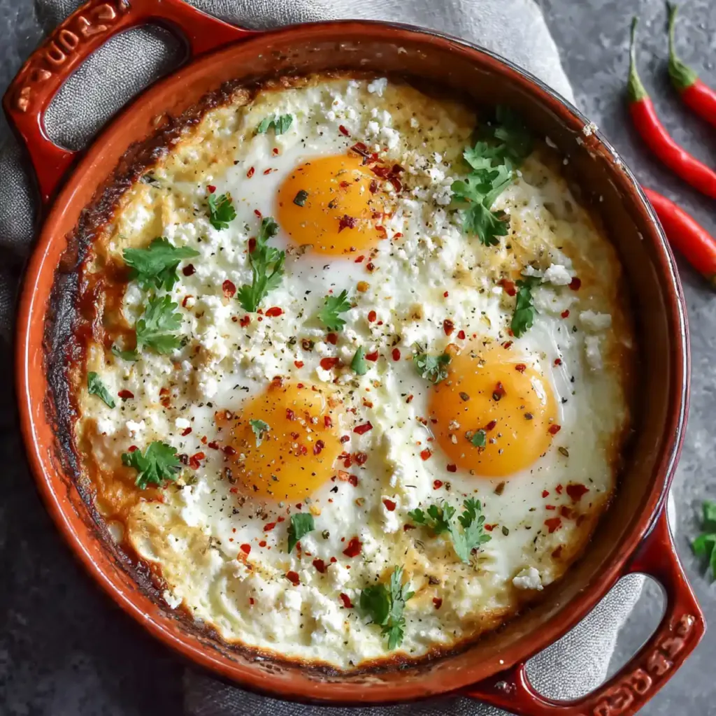 Baked Cottage Cheese Eggs