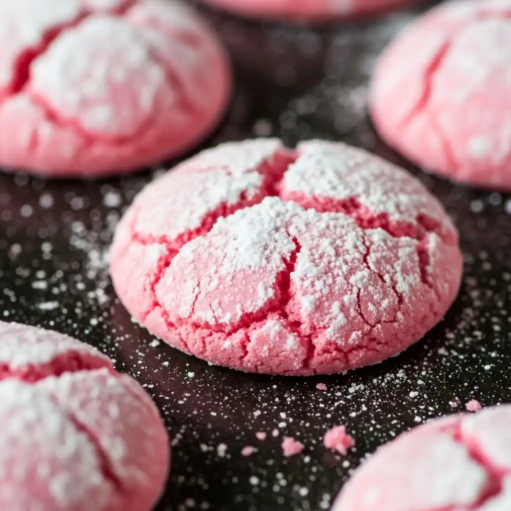 Easy Pink Velvet Sugar Cookies