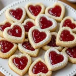 Heart Jam Thumbprint Cookies