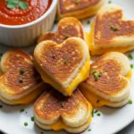 Mini Grilled Cheese Hearts