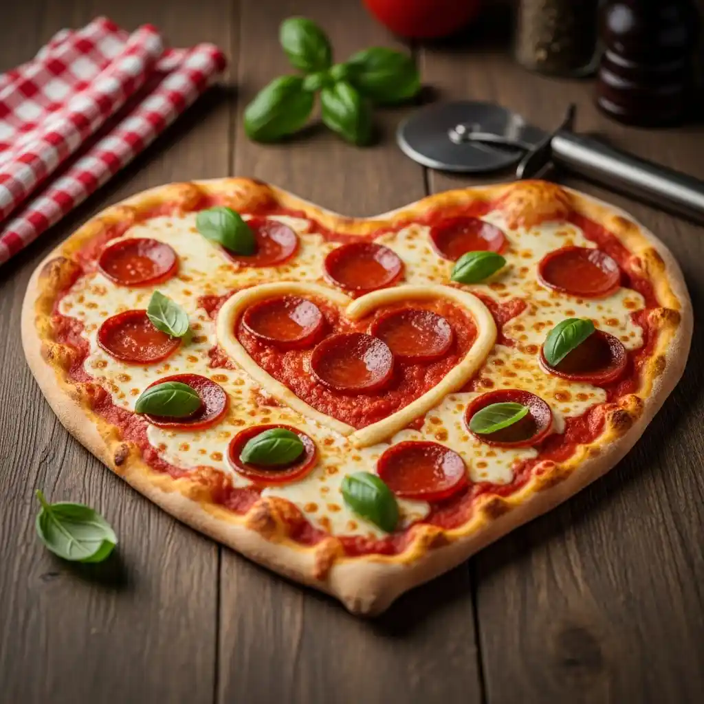 heart shaped pizza recipe